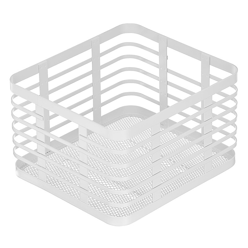 mDesign Steel Organizer, Matte White (25941) image 1