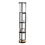 Simple Designs Etagere Organizer Storage 62.5" Floor Lamp with 2 USB Charging Ports and 1 Charging Outlet, Black (LF2010-BLK)~#|#~FB12F2D4-3EA7-48A9-82ED56DBA05116FF_sc7