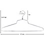 Nahanco 18" Metal Shirt/Dress Hanger, Chrome, 100/Pack (SLD-18)~#|#~FB15C5DB-63E8-4345-A304F6774F35737A_sc7