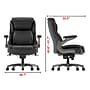 Staples Randolph Ergonomic Bonded Leather Executive Big & Tall Chair, 400 lb. Capacity, Black (ST62818)~#|#~FB17B393-51CA-4A0C-968F5CEA752DB8AB_sc7