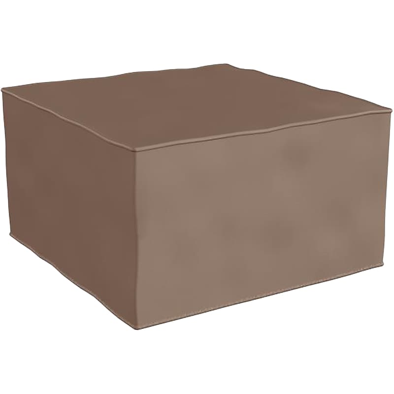 Flash Furniture Bright Beginnings Vinyl Modular Classroom 1-Seater Ottoman, Brown (MK-KE15679-GG) image 1