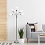 Simple Designs 67" Silver Metal Medusa Floor Lamp with 5 Adjustable White Cone Shades (LF2006-SVW)~#|#~FB1D8BEB-561A-45B4-850ECC3CB1848326_sc7