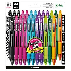 Zebra Z-Grip Retractable Ballpoint Pen, Medium Point, 1.0mm