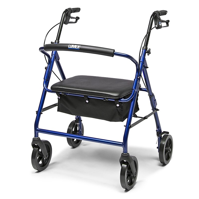 Lumex Bariatric Rollator, Adult, Blue (RJ4405B) image 1