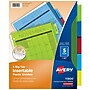 Avery Big Tab Insertable Plastic Divider, 5 Tabs, Multicolored (11900)~#|#~FB23FB7A-4321-488A-A302E8721DAE7F32_sc7