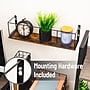 Mind Reader Metal Mounted Desktop Shelf , 5" x 4.62" x 19.6", Brown (SHELF-BRN) ~#|#~FB243ED6-771E-48BB-92CA9481FD3B52D9_sc7