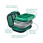 bentgo Chill Kids Bento Box, 4-Compartment, Green/Navy (BGOCHL-G)~#|#~FB24F7E4-4FEC-4DD1-80527F8E2B971C58_sc7
