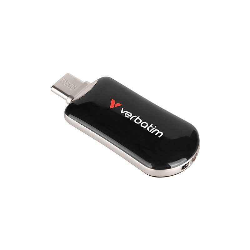 Verbatim Plectra 512GB USB 3.2 Type-C Flash Drive, Black (30227) image 1
