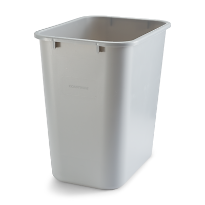 Coastwide Professional Indoor Trash Can Without Lid, Gray Soft Molded Plastic, 7 Gallon (CW56431) Sansujyuku sansujyuku.com
