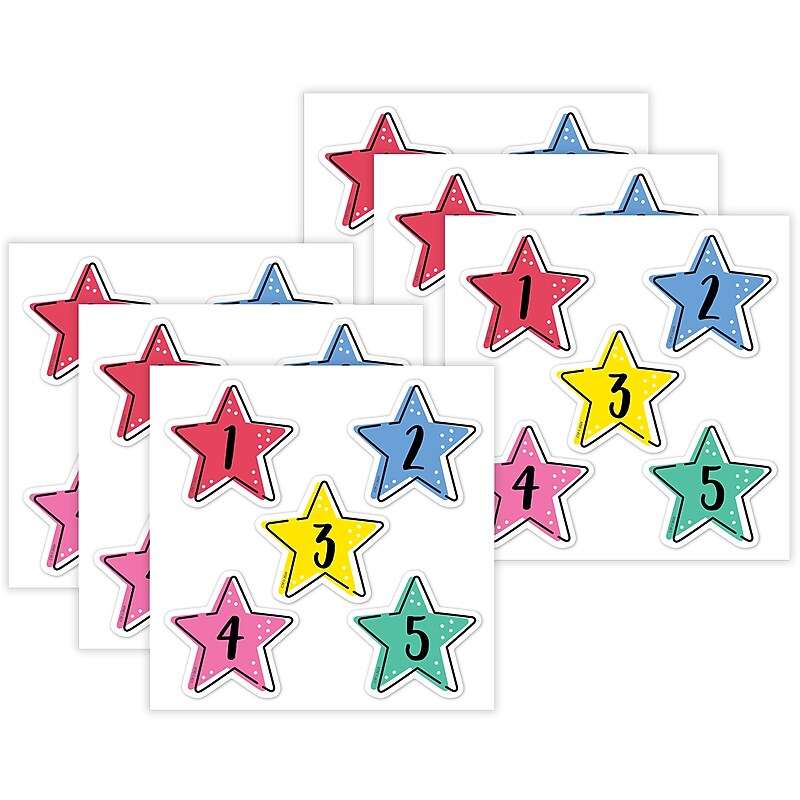 Creative Teaching Press Star Bright Calendar Days Top Classroom Decorating Accents, 35/Pack, 6 Packs/Bundle (CTP10932-6) image 1