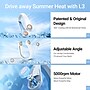 TORRAS L3 360° Cooling Personal Bladeless Portable USB-Rechargeable Neck Fan, 3-Speed, Pearl White (X00FA20A004)~#|#~FB2B2B12-8F8D-404F-BC4A0137AFC8D84F_sc7