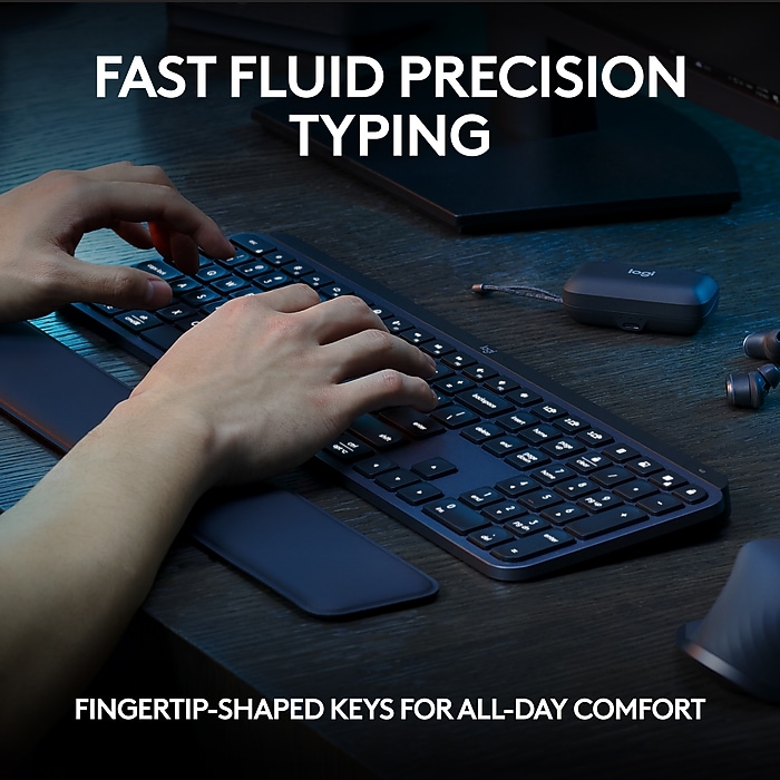 Logitech MX Keys S Wireless Keyboard, Black (920-011406) | Staples