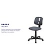 Flash Furniture Flash Fundamentals Armless Ergonomic Mesh Swivel Mid-Back Task Office Chair, Gray (LF134GY)~#|#~FB3B28A1-6156-4BC9-A448A04758E141B8_sc7