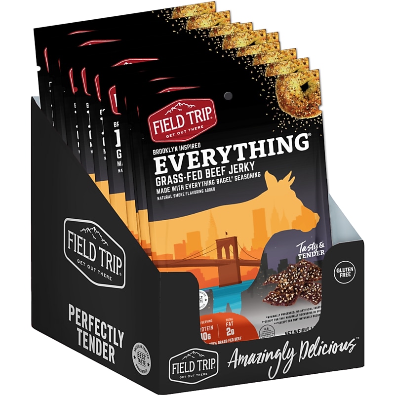 Field Trip Everything Bagel Beef Jerky, 1 oz., 12/Box (D0100BJ12EB) image 1