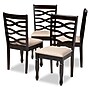 Baxton Studio Lanier Contemporary Fabric Dining Chair, Sand Brown/Espresso, 4/Set (153-9405-HiT)~#|#~FB3F6DC1-2648-42ED-9476EE16B448E991_sc7