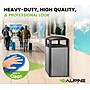 Alpine Industries Steel Outdoor Trash Can with Dome Lid, 40 Gallon, Silver, 2/Pack (ALP471-40-SIL-2PK)~#|#~FB464955-2052-4E9F-950FDDA02123BDEE_sc7