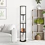 Simple Designs Etagere Organizer Storage 62.5" Floor Lamp with 2 USB Charging Ports and 1 Charging Outlet, Black (LF2010-BLK)~#|#~FB46C1C0-F092-465E-99FFCDFADD0027CB_sc7