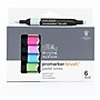 Winsor & Newton Promarker Dual-Tip Brush Alcohol Based Marker, Pastel Tones, 6/Pack (WNX0290125)~#|#~FB48B186-AB8C-445E-ABDEBAAE7E28F7E2_sc7
