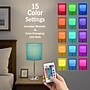 Simple Designs 19.5" LED Table Lamp, Brushed Steel/Teal Shade (LT2024-TEL-CCLB)~#|#~FB4AC560-F29F-4A52-95BF61914D2FA1D9_sc7
