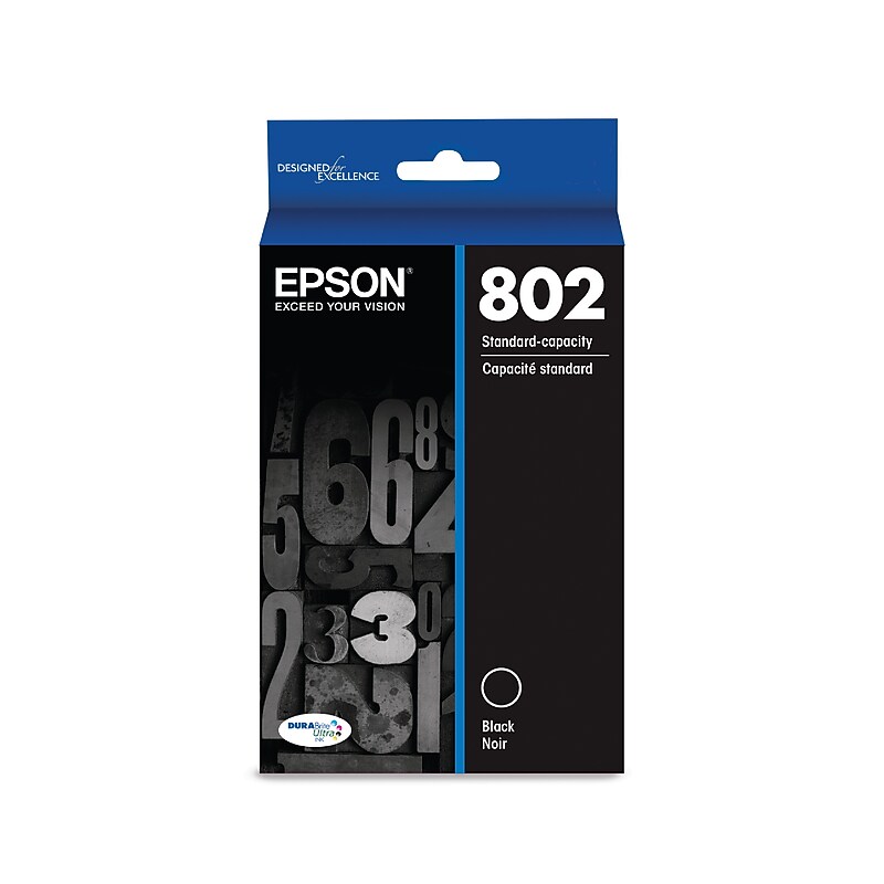 Epson T802 Black Standard Yield Ink Cartridge (T802120-S) image 1