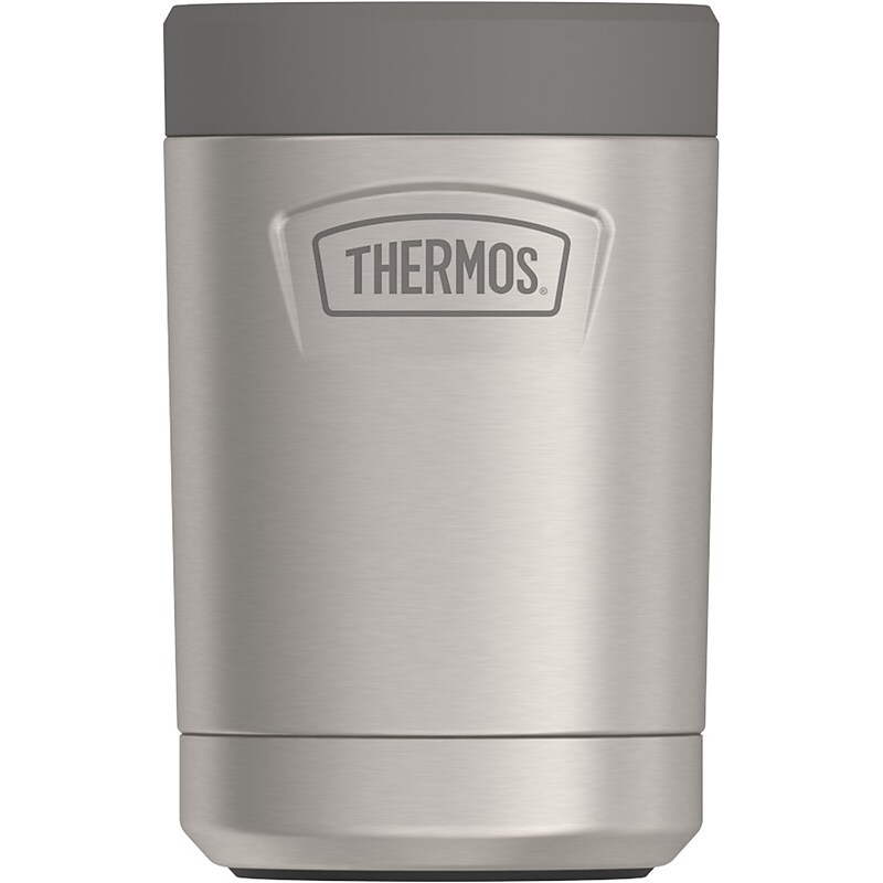 Thermos Icon Stainless Steel Vacuum Insulated Can Insulator, 12 oz., Matte Stainless (EAIS1502MS4) image 1