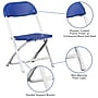 Flash Furniture Plastic Kids Folding Chair, Blue, 2 Pieces (2YKIDBL)~#|#~FB561181-F83B-44F3-B3AA1C93CD131E0C_sc7