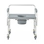 Medline Bariatric Commode, Fixed Arms, Back Bar, Aluminum Frame, 1000 lb. Capacity (G1-507BWX1)~#|#~FB5923B4-52D4-4C52-AA88DDDEAB14C2BA_sc7