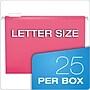 Pendaflex Reinforced Hanging File Folders, 1/5 Tab, Letter Size, Pink, 25/Box (04152 1/5 PIN)~#|#~FB5EA5FE-A46E-4441-A9C38B4A0ACFED66_sc7