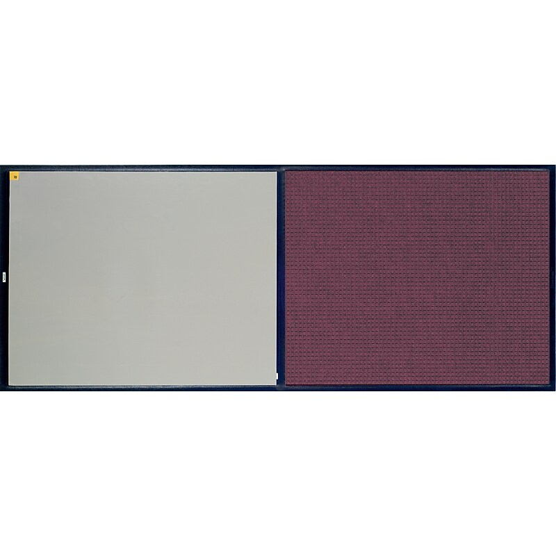 M + A Matting WaterHog CleanShield Stride Commercial Entrance Floor Mat with Adhesive Insert, 26.5" x 63.5", Bordeaux image 1