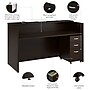 Bush Business Furniture Arrive 72"W Reception Desk with Counter and Mobile File Cabinet, Mocha Cherry (ARV008MR)~#|#~FB6A22CE-0EAD-43F3-89220A8CF682E2A3_sc7