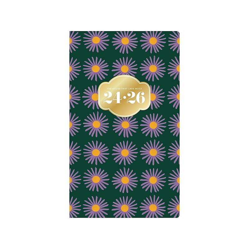2024-2026 Blue Sky The House That Lars Built Aster 3.6" x 6.1" Academic Monthly Planner, Plastic Cover, Multicolor (145926) image 1