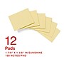 Staples Sticky Notes, 1 3/8" x 1 7/8", Sunshine Collection, 100 Sheets/Pad, 12 Pads/Pack (ST62864)~#|#~FB6C3898-CA2D-4A37-8973F4D55FCF4AF2_sc7
