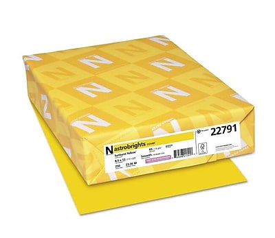Astrobrights 65 lb. Cardstock Paper, 8.5" x 11", Bold Brights Assortment, 150 Sheets/Pack (91074