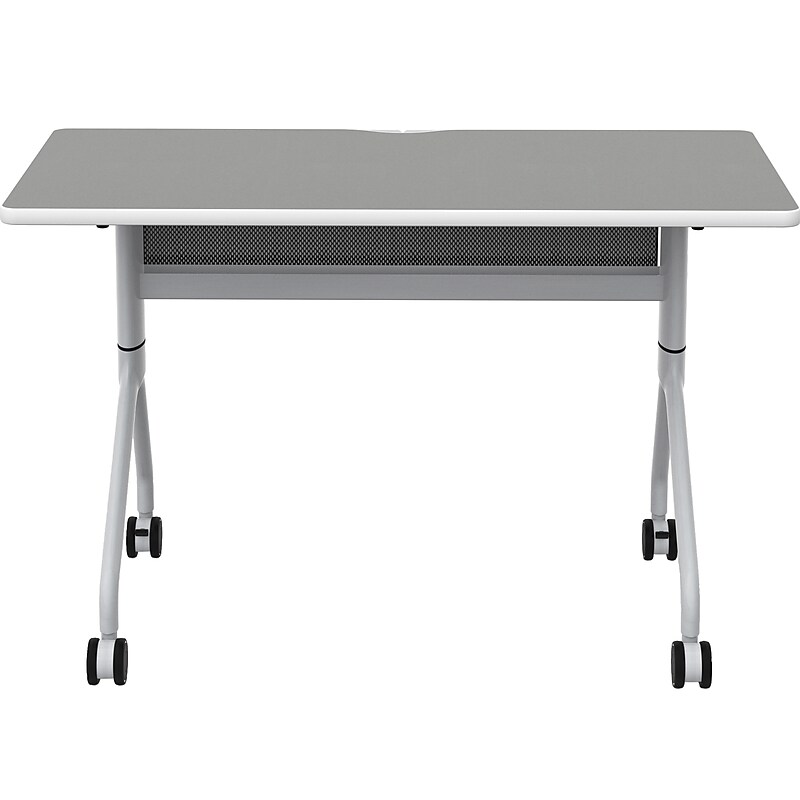 Safco Rumba Training Room Table, 24" x 48", Fashion Gray (RBA4824FLSLFNGY) image 1