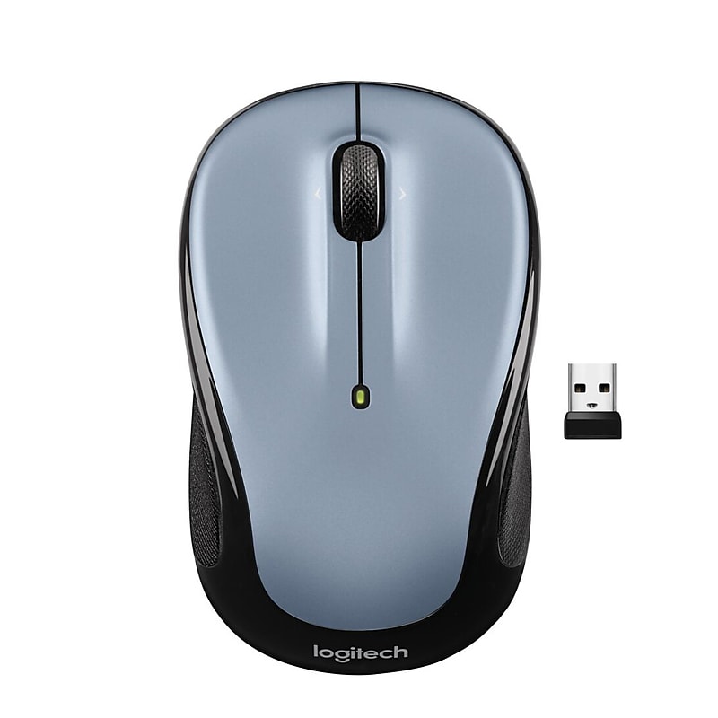Logitech M325S Wireless Ambidextrous Optical USB Mouse, Silver (910-006824) image 1