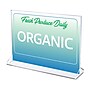 Staples Double-Sided Acrylic Horizontal Sign Holder, 7" x 5", Clear (ST63183)~#|#~FB76F7F7-6B9B-489A-9698D0371E0EDA4D_sc7