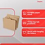 Staples File Folders, 1/3-Cut Tab, Letter Size, Kraft, 100/Box (ST509315-CC)~#|#~FB817694-C731-4759-AE974DA8F3D965FE_sc7