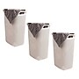 Mind Reader 15.8 Gallon Hamper with Lid, Plastic, Ivory, 3/Pack (3PK60HAMP-IVO)~#|#~FB86B48B-7BDE-4ACE-8878EC5BFB5CCE8A_sc7