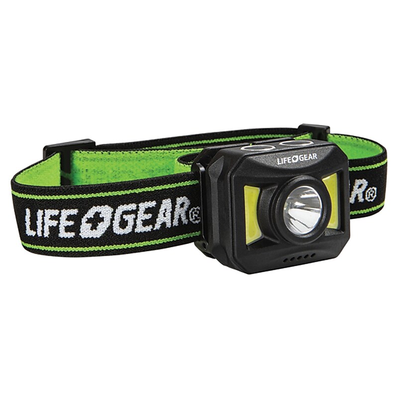 LifeGear Adventure LED Headlamp, Green/Black (41-3919) image 1