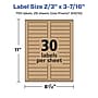 Avery Laser/Inkjet Rectangle Multipurpose Labels, 2/3" x 3-7/16", Kraft Brown, 750 Labels/Pack ( 94210)~#|#~FB8D7F95-EE18-40EF-B975E880341BBB80_sc7