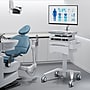 Mount-It! MedHub Mobile Medical Cart Workstation with Drawers, Monitor arm, and Locking Caster Wheels, White/Grey (MI-16026)~#|#~FB8DEC22-380C-4B15-894E7CF18B7652EF_sc7