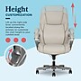 La-Z-Boy Niall AIR Lumbar Pro+ Ergonomic Vegan Leather Executive Big & Tall Chair, 400 lb. Capacity, Beige (60114-BGE)~#|#~FB92E624-5CBE-468C-875921D5BAC1230F_sc7