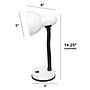 Creekwood Home Essentix Flexible Gooseneck LED Desk Lamp, 14.25", White Glossy (CWD-1000-WH)~#|#~FB93BD37-F7C7-4C45-A39546C29D562E87_sc7