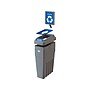 CleanRiver LeanStream Plastic Single-Stream Recycling Station, 23 Gallon, Gray (LS1B-005)~#|#~FB95CAC6-70C2-4E65-A8DD29CAC679A803_sc7