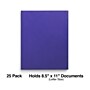 Staples Smooth 2-Pocket Paper Folder, Electric Blue, 25/Box (27534-CC)~#|#~FB9AB3B5-2196-4441-8697C91873D390EC_sc7