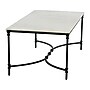 Storied Home Libertine Genuine Marble and Metal Coffee Table, White/Black (EC1100)~#|#~FBA18A36-2BAB-49EC-A82DE198367820AD_sc7