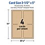 Avery Integrated Cards, 3.5" x 5", Matte Kraft Brown, 40/Pack (95341)~#|#~FBACF857-23B0-4E4B-86E32198653D6770_sc7