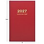 2027 Excello Brands Daily Diary Journal 8" x 12" Daily Planner, Paperboard Cover, Red (NRY27-CD68-RD)~#|#~FBB32A3C-31A2-4DF8-B94D05EBD9D093C7_sc7
