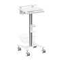 Mount-It! MedHub Mobile Medical Cart with Laptop Bar, Storage Accessories, and Locking Caster Wheels, White/Grey (MI-16029)~#|#~FBBE5EA1-3B61-451B-AF3247638518B123_sc7