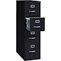 Lorell Commercial 4-Drawer Vertical File Cabinet, Letter Size, Lockable, 52"H x 15"W x 26.5"D, Black (LLR60191)~#|#~FBC07CA1-C9B6-4F5E-B527E1C589008FD8_sc7